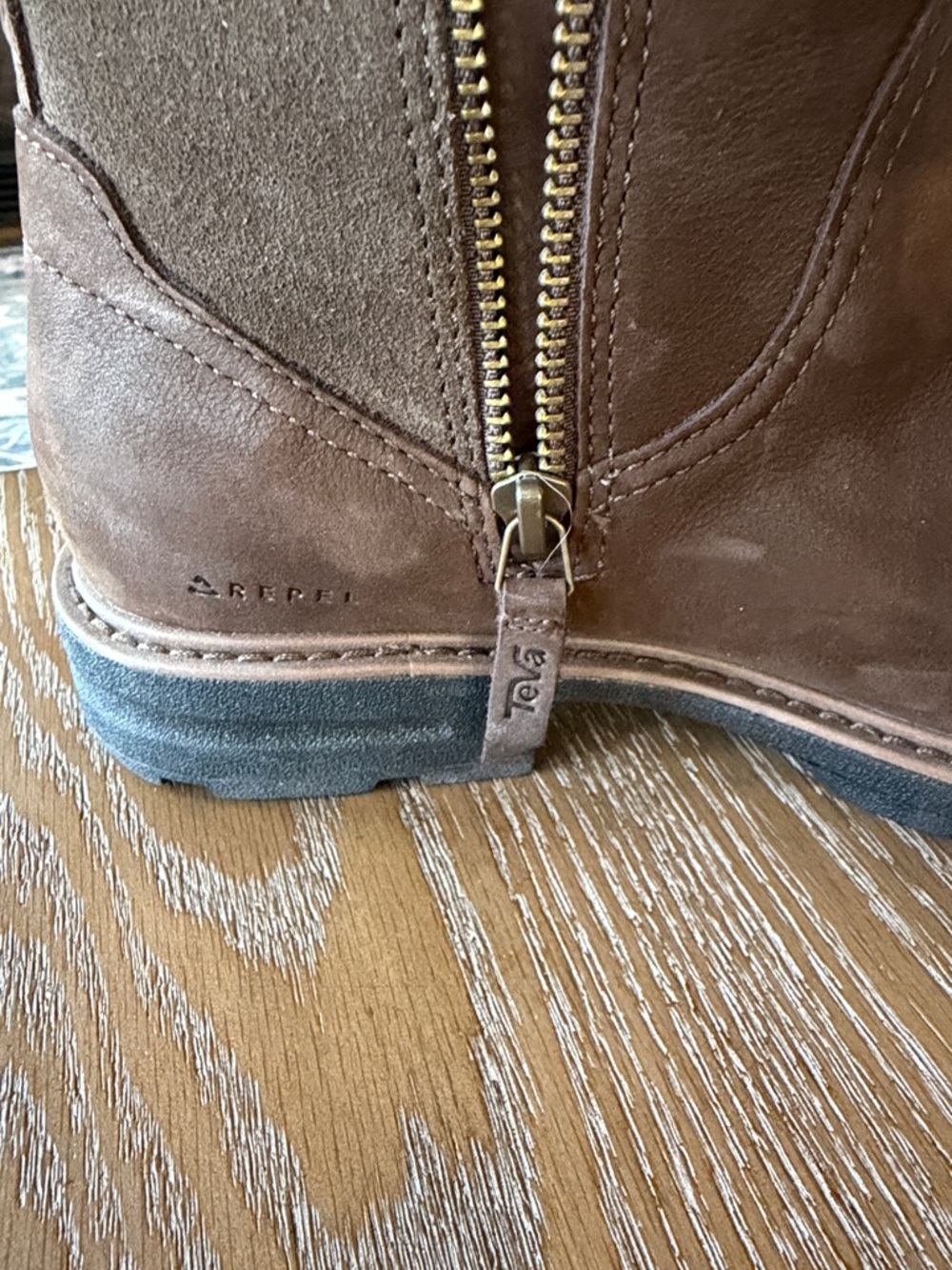 Teva Tall Chocolate Brown Leather Riding Boots - Picture 8 of 10